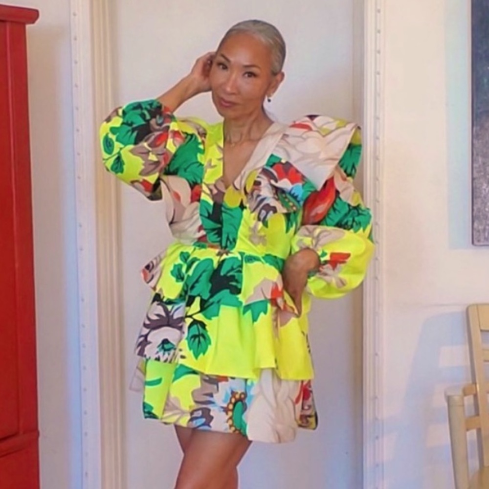 Christopher John Rogers floral dress